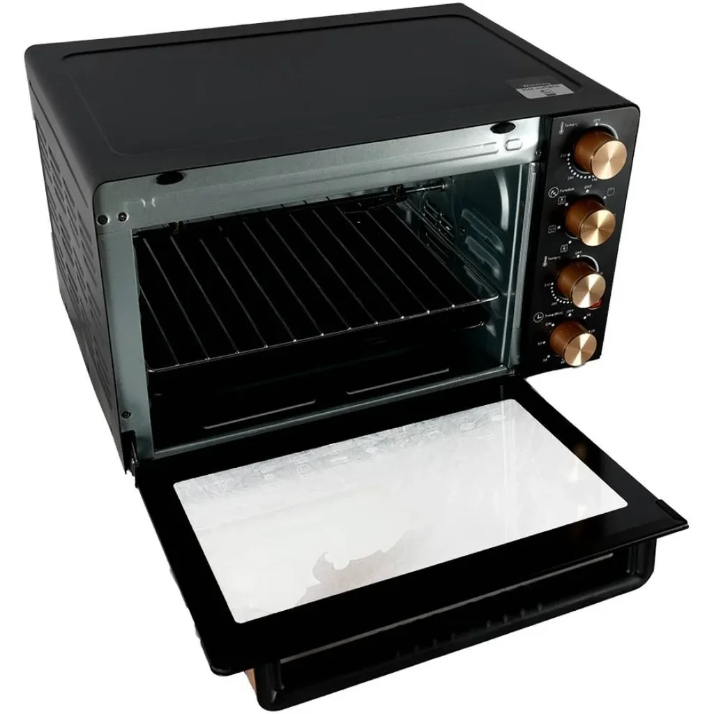 Afra Japan Electric Oven Toaster, 1700W, 45L Capacity, Cooking And Grilling, Adjustable Thermostat, 60 Minute Timer, G-MARK / ESMA / ROHS / And CB Certified, 4 Selection Knobs, Black | AF-4517OTBK - Image 4