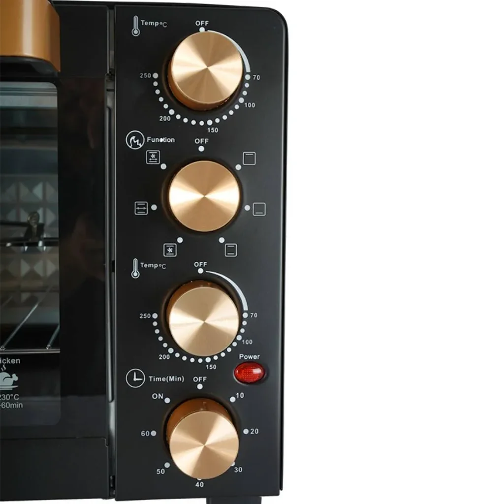 Afra Japan Electric Oven Toaster, 1700W, 45L Capacity, Cooking And Grilling, Adjustable Thermostat, 60 Minute Timer, G-MARK / ESMA / ROHS / And CB Certified, 4 Selection Knobs, Black | AF-4517OTBK - Image 5