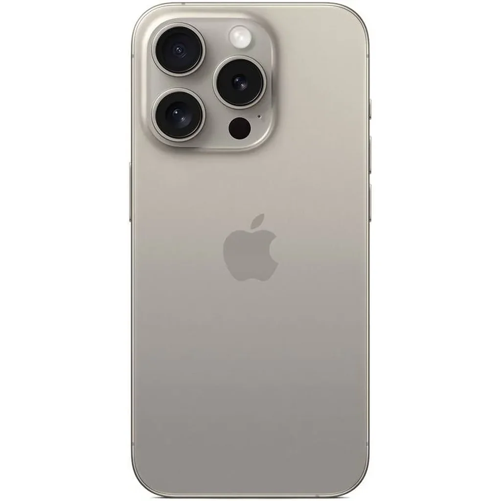 Apple iPhone 15 Pro, 6.1" OLED Super Retina XDR Display, A17 Pro Chip, 6-Core CPU, 6-Core GPU, 16-Core Neural Engine, 128GB Storage, 5G / Wi-Fi 6E, FaceID, TRA Version, Natural Titanium | S300856381 - Image 3