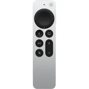 Apple TV Siri Remote 3rd Generation, Touch-Sensitive Circular Clickpad, Siri Button for Voice Control, USB-C Charging Port, Compatible with Apple TV 4K, Silver | MNC73AM/A