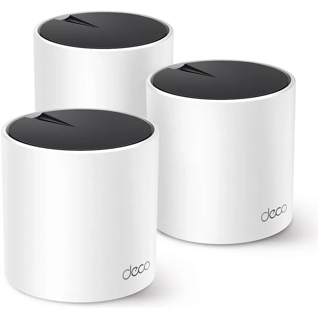 TP-Link Deco AX3000 WiFi 6 Mesh System, Covers up to 6500 Sq.Ft, Replaces Wireless Router and Extender, AI-Driven Mesh, 3 Gigabit Ports Per Unit, Supports Ethernet Backhaul, 3-pack, White | Deco X55