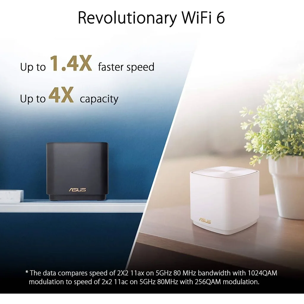 ASUS ZenWiFi XD4 Plus AX1800 Dual Band / Mesh WiFi 6 System, Up to 1800Mbps Speed, 2 ETH LAN Ports, Up to 800 sq.ft Coverage, AiMesh Supported, Parental Controls, 2 Pack, White | 90IG07M0-MO3C20 - Image 7