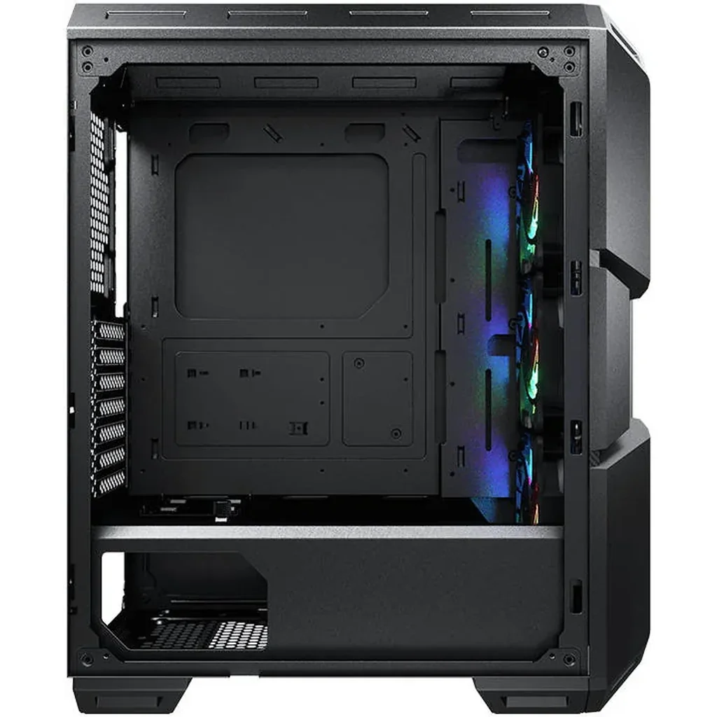 COUGAR MX440 Mesh RGB ATX Mid Tower PC Case, Temp Glass Panel, Superior Airflow, 3x120mm RGB Pre Inst Fans, Up to 360mm Radiator, USB 3.0 x 2, USB 2.0 / RGB Button, Black | CG-GC-MX440MESH-RGB-BLK - Image 9
