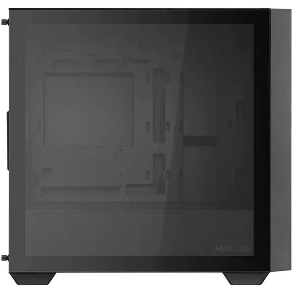 ASUS A21 micro-ATX PC Case, Tempered Glass Side & Mesh Front, up to 360mm Radiators Fits Up to 5x 140mm Fans, Clean Cable Mgt, 1 x 2.5" Bay 2 x 2.5"/3.5", 2x USB 3.2, Black | 90DC00H0-B09010 - Image 4