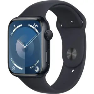 Apple Watch Series 9 GPS 41mm Smartwatch with Midnight Aluminum Case with Midnight Sport Band M/L, Fitness Tracker, Blood Oxygen & ECG Apps, Always-On Retina Display, Midnight | MR8X3LL/A