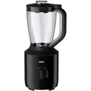 Braun Power Blend III Jug Blender, TriAction Technology, Powerful 800 Watt Motor, SmoothCrush Blade System, Silent Blending, Easy To Clean, Black | JB 3100