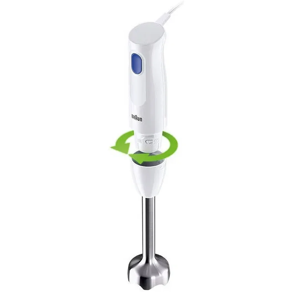 MultiQuick 1 Hand Blender, 450 Watts, Extra lightweight, Chopper 350 Ml, Easy 1-Speed, EasyTwist System, 600 Ml BPA-Free Plastic Beaker, BPA-Free Food Contact Parts, White/Blue | MQ10.201M WH - Image 4