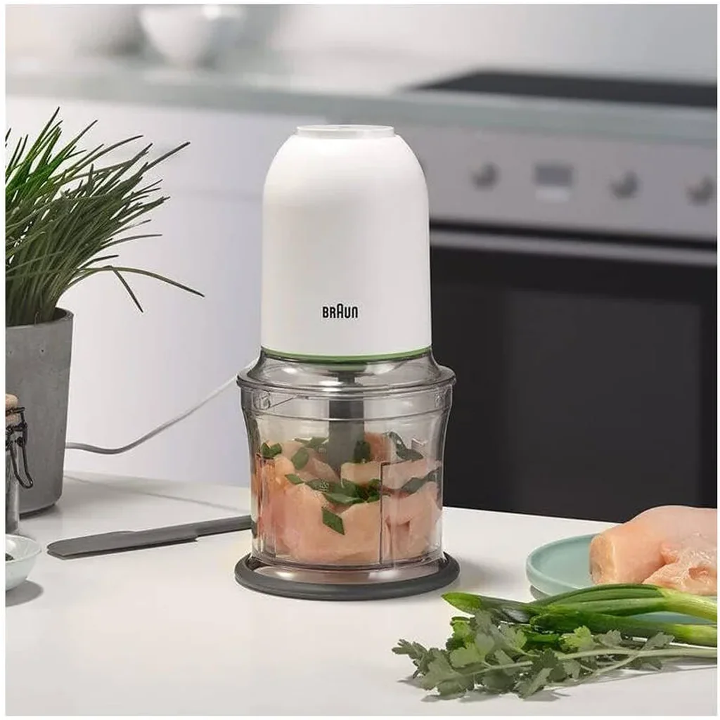 Braun MultiPractic 3 Chopper, 500W Motor, Advanced Quadblade Technology, 2 Speed Control, One Push Control, Dishwasher Safe Parts, Safety Lock, White | CH 3011 WH - Image 3