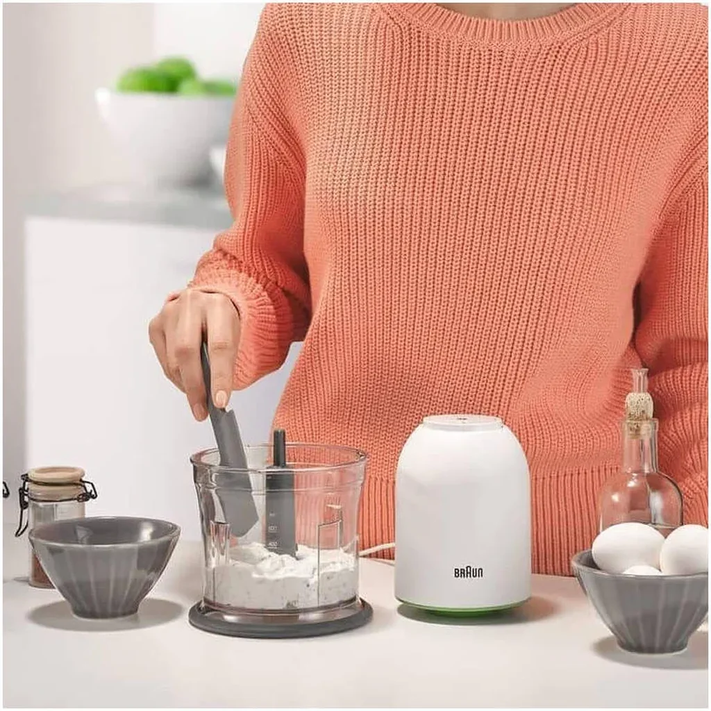 Braun MultiPractic 3 Chopper, 500W Motor, Advanced Quadblade Technology, 2 Speed Control, One Push Control, Dishwasher Safe Parts, Safety Lock, White | CH 3011 WH - Image 5