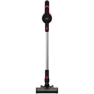 Beko ErgoClean Cordless Vacuum Cleaner, 110 Motor Power, 550ml Dust-Bin Capacity, 2 Suction Mode, Electrical Turbo Brush With LED Light, Easy Cleaning Dust Container, Black/Red | VRT 50121 VR