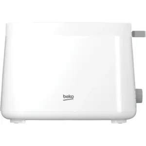 Beko Toaster, 800 Watts, 2 Slices, 6 Browning Levels, High Lift Function, Detachable Crumb Tray, Bun-Warmer Attachment, Defrost, Reheat & Cancel Function, Creamy White | TAM 4220 W
