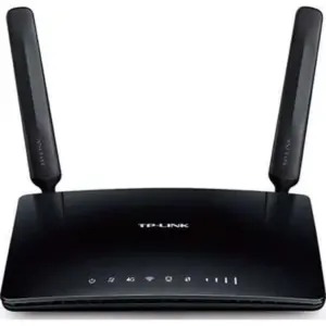 TP-LINK Unlocked 300 Mbps Wireless N 4G LTE Router, 2.4 GHz Frequency, 300Mbps Signal Rate, 3x LAN Only Ports, 1x LAN/WAN Port, 1x Nano SIM Card Slot, Black | TL-MR6400