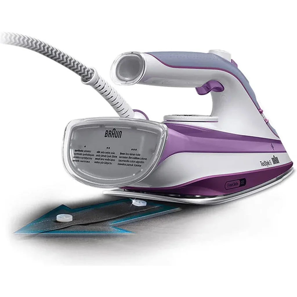 Braun TexStyle 5 Steam Iron, 2700 Watts, 300ml Water Capacity, FreeGlide 3D Technology, Auto Off, Easy Refill, Anti-Drip, Precision Tip, Super Ceramic Coating, Self-Clean, Violet | SI 5037 - Image 2
