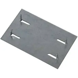 BPC Fixings Safe Plate, Steel, Silver, 54 mm x 90 mm