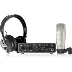 Behringer U-Phoria Studio Pro Complete Recording Bundle With High Definition Usb Audio Interface, Condenser Microphone, Headphones And More | UPHORIASTUDIOPRO