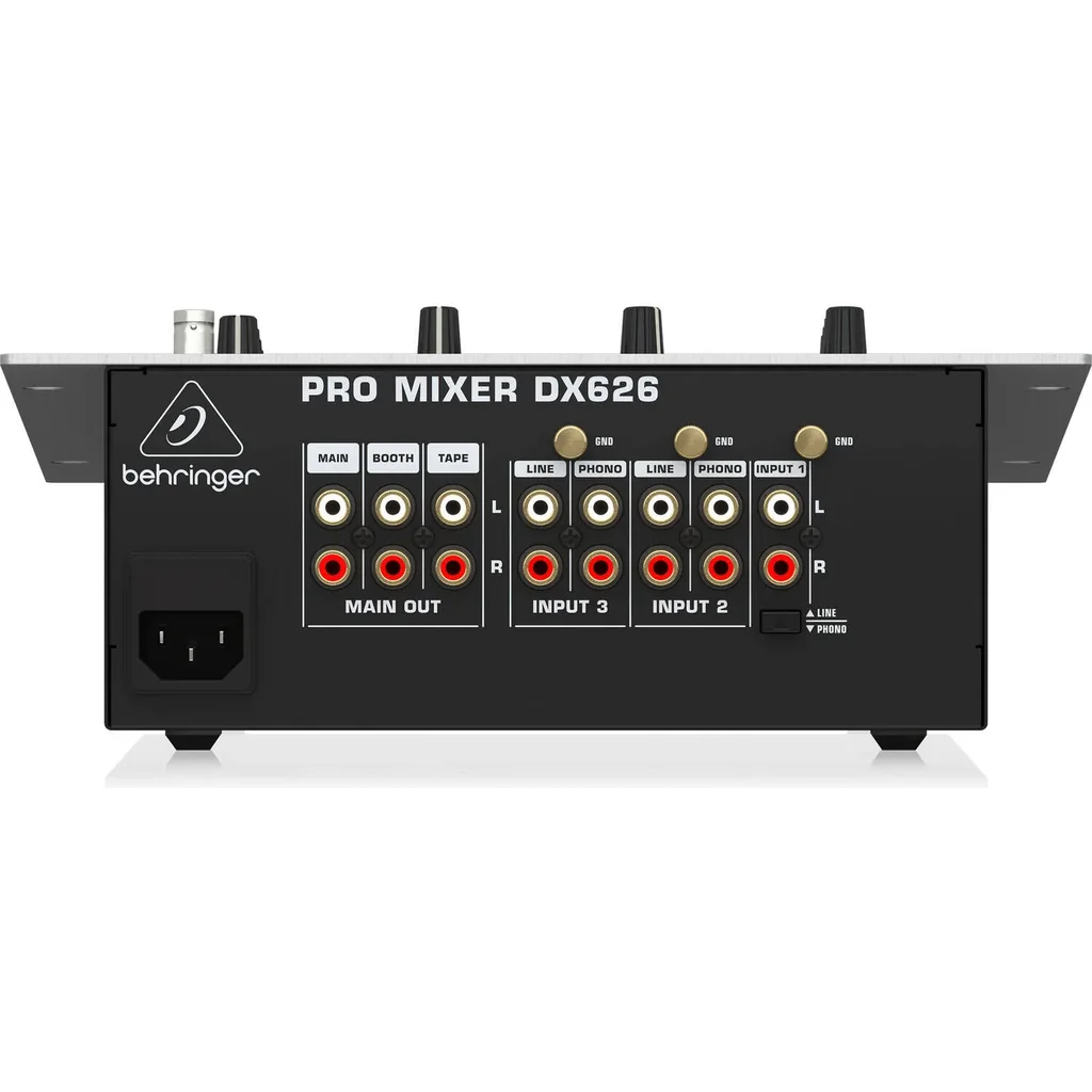 Behringer DX626 Professional Mixer 3 Channel DJ Mixer, Dual Auto BPM Counters, Ultraglide Crossfader, ULN Mic Preamp, 3 Band Kill EQ, Talkover Function, PFL Level Meter | DX626 - Image 5
