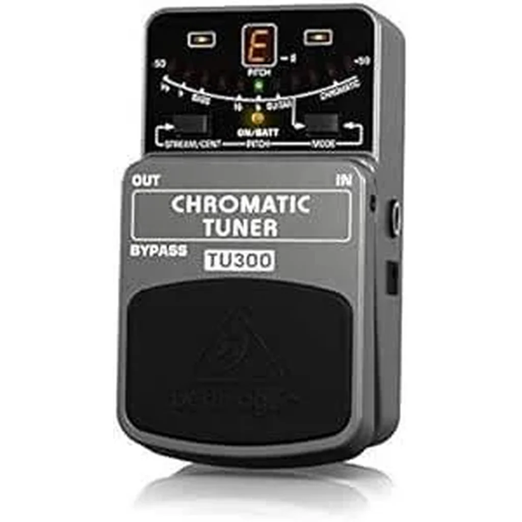 Behringer TU300 Chromatic Tuner Pedal 7 Modes, 438 447 Hz Calibration, Mute/Bypass, Ideal for Guitar & Bass | TU300