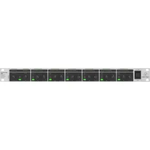 Behringer Ultralink Pro MX882-V2, Ultra-Low Noise, 6 in / 6 out Level Matching Amplifier, Converts -10 dBv & +4 dBu, 8-Segment Input/Output Level, Internal Switch-Mode Power Supply | MX882-V2