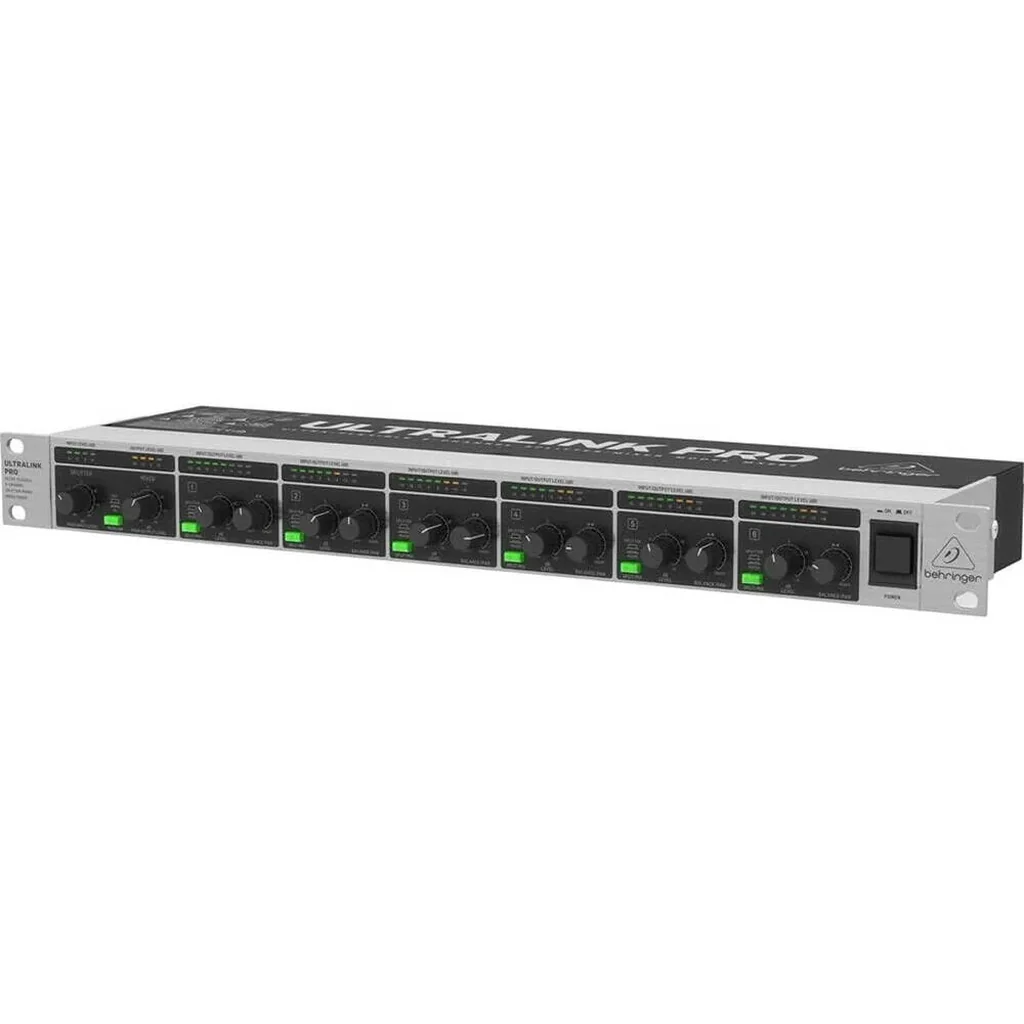 Behringer Ultralink Pro MX882-V2, Ultra-Low Noise, 6 in / 6 out Level Matching Amplifier, Converts -10 dBv & +4 dBu, 8-Segment Input/Output Level, Internal Switch-Mode Power Supply | MX882-V2 - Image 3