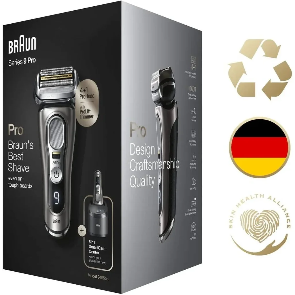 Braun Shaver 9465CC Operating time (max) 60 min Wet&Dry Graphite - Image 5