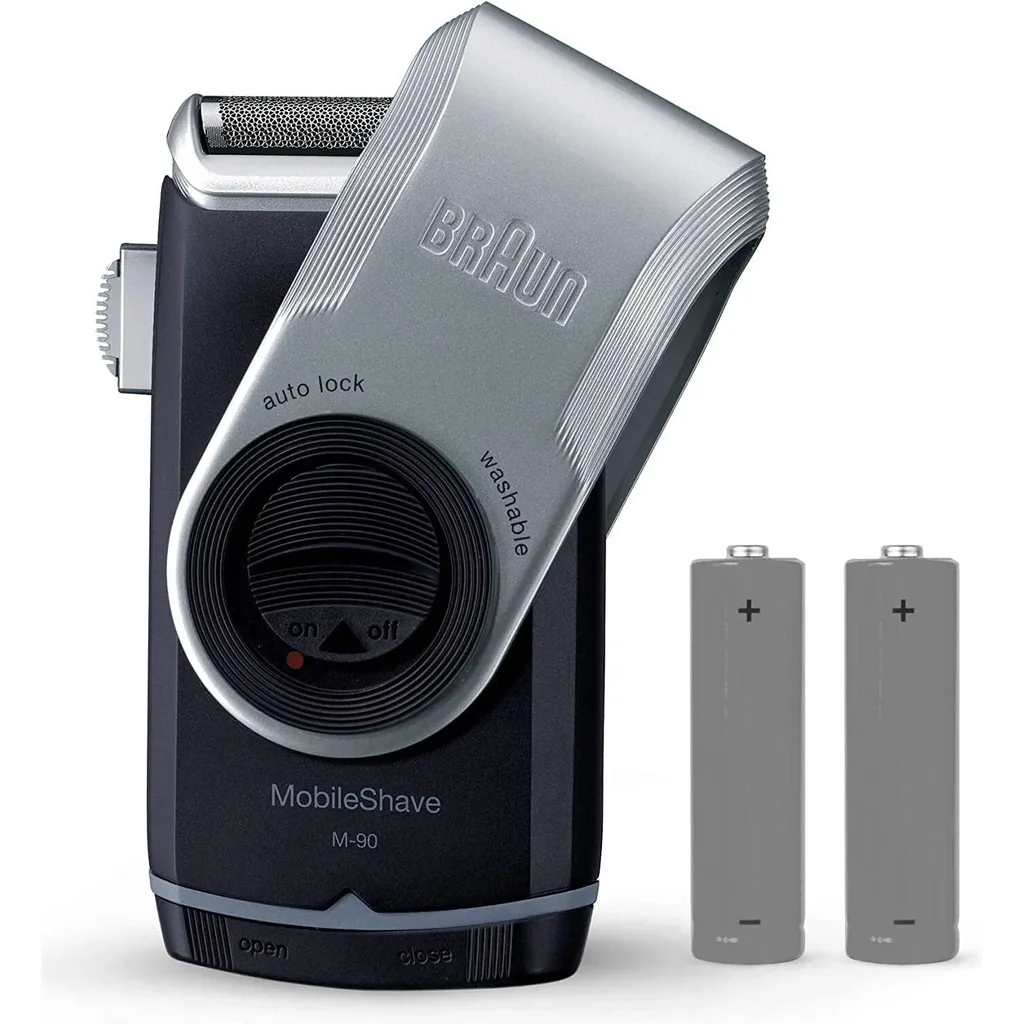 Braun M 90 Mobile Shaver Battery Operated, Silver Black - Image 5