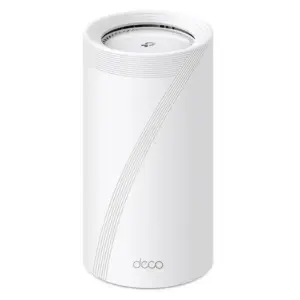 TP-Link Deco BE85 Tri-Band WiFi 7 BE19000 Whole Home Mesh System, Up to 19 Gbps WiFi Speed, 10Gbps WAN/LAN Port, 2.5 Gbps, 8 Antennas, AI-Roaming, 44 MU-MIMO, HomeShield, (1-Pack) White | Deco BE85