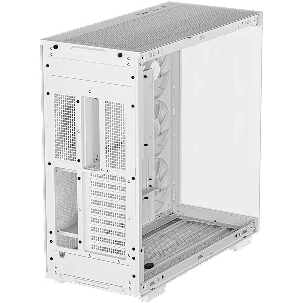 Deepcool CH780 Full Tower ATX+ PC Case, Panoramic Glass Panel, Vertical Mount Gen 4 Riser Cable, Up to 420mm AIO, Trinity 140mm ARGB Fans, Type-C, 4x USB 3.0, White | R-CH780-WHADE41-G-1 - Image 3