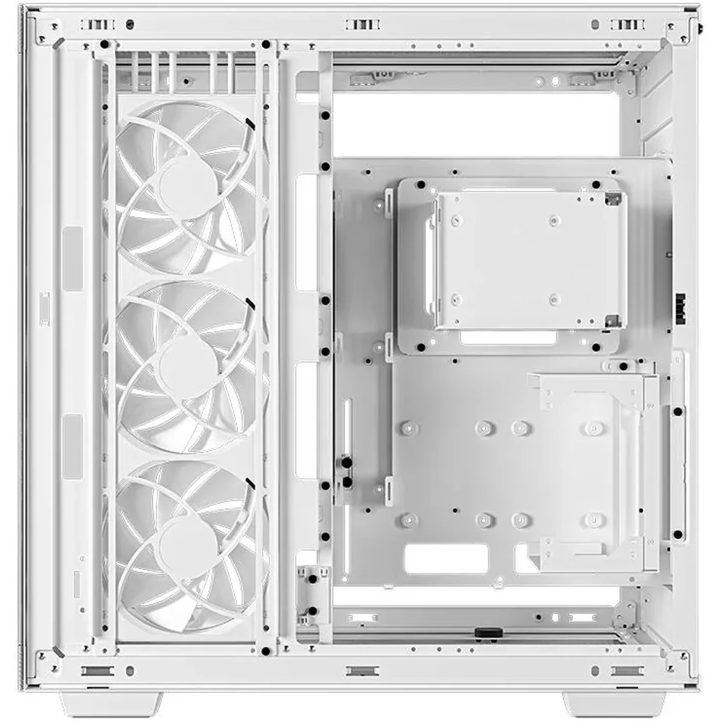 Deepcool CH780 Full Tower ATX+ PC Case, Panoramic Glass Panel, Vertical Mount Gen 4 Riser Cable, Up to 420mm AIO, Trinity 140mm ARGB Fans, Type-C, 4x USB 3.0, White | R-CH780-WHADE41-G-1 - Image 5