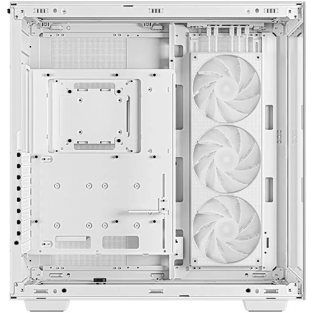 Deepcool CH780 Full Tower ATX+ PC Case, Panoramic Glass Panel, Vertical Mount Gen 4 Riser Cable, Up to 420mm AIO, Trinity 140mm ARGB Fans, Type-C, 4x USB 3.0, White | R-CH780-WHADE41-G-1 - Image 6