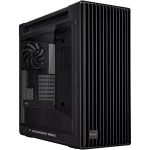 Asus ProArt PA602 Gaming E-ATX Computer Case, 2x 200mm & 1x 140mm Pre-Installed Fans, Up to 420mm Radiator & 6x Fans Support, Dual Air Deflectors, 15.5mm Open Grills, Black | 90DC00J0-B09000