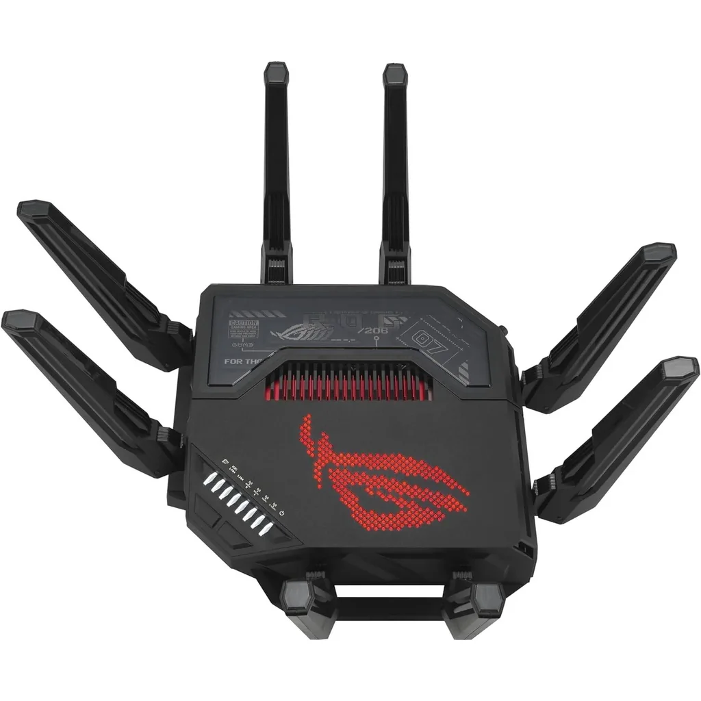 ASUS ROG Rapture GT-BE98 Quad-Band WiFi 7 Gaming Router, Supports 320MHz with Speeds of Up to 25 Gbps, Dual 10G Port, Mobile Game Mode, AiMesh & VPN Features | 90IG08F0-MO9A0V - Image 6