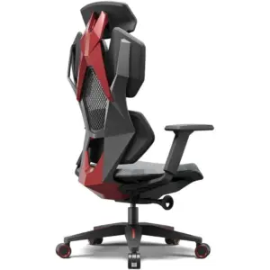 AFTERWORK Gaming Chair - Premium Ergonomic Red Black Gaming Chair with Multi-Functional Mechanism, Class-4 Gas Lift, PU Castors, Cloth Hanger, 700mm Nylon Base | GamingChairRD