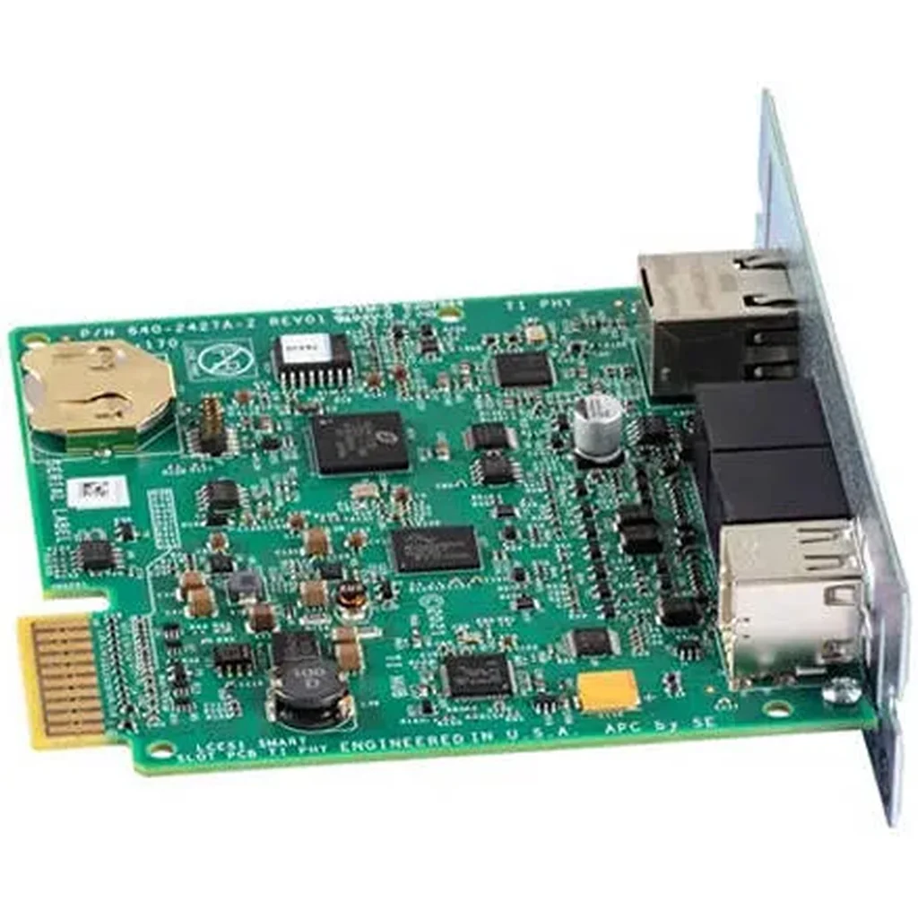APC UPS Network Management Card 3 with Environmental Monitoring, EN 55022 Class A / ICES-003 Standards, 2x USB Port, RJ45 Universal I/O, 10/100/1000 Base-T Connector | AP9641 - Image 4
