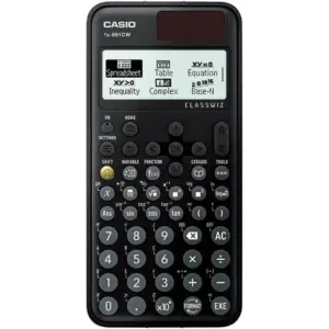 Casio FX-991CW ClassWiz Scientific Calculator, 540+ Functions, Natural Textbook Display, Spreadsheet, Equation Solver, Matrix & Vector Calculations, Solar & Battery, Black | FX-991CW