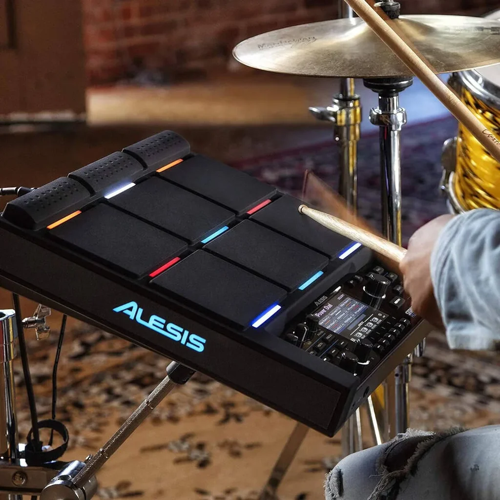 Alesis Strike MultiPad Percussion Pad, 9-pad Drum Controller, 32GB Internal Memory, 6GB Sound Library, Audio/MIDI Over USB, USB Memory Stick Port, Onboard Stereo Sampler, Black | Strike Multipad - Image 3