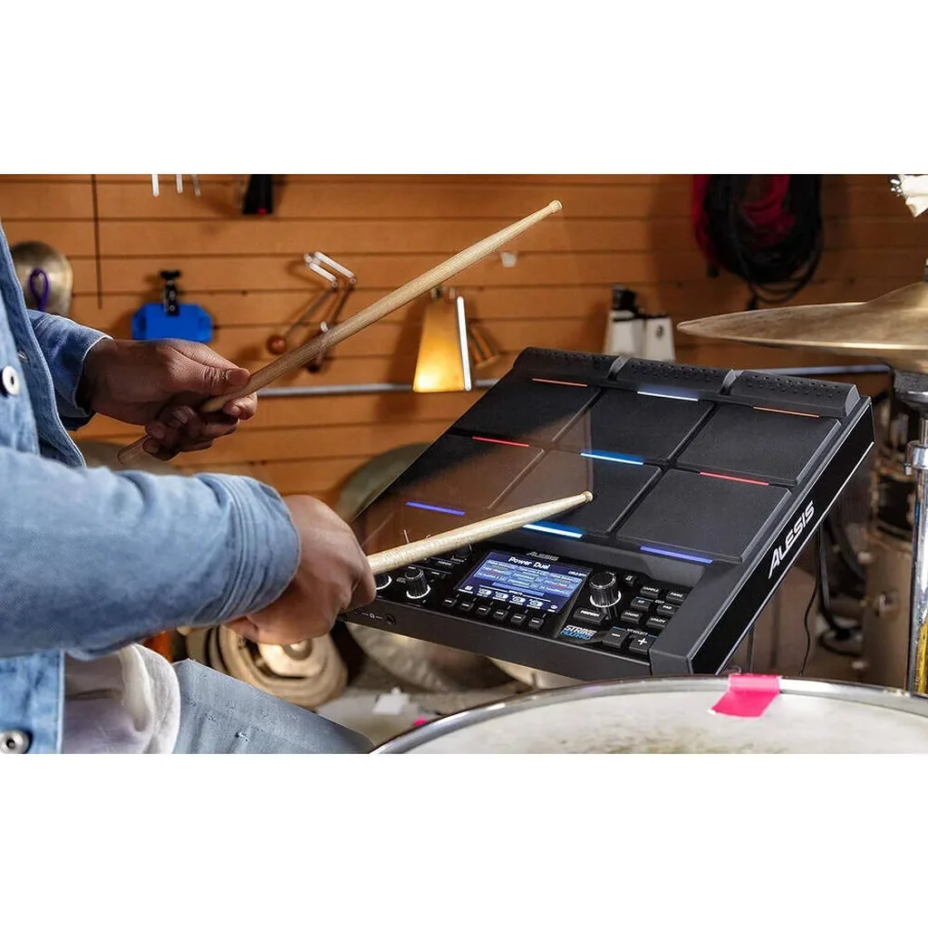 Alesis Strike MultiPad Percussion Pad, 9-pad Drum Controller, 32GB Internal Memory, 6GB Sound Library, Audio/MIDI Over USB, USB Memory Stick Port, Onboard Stereo Sampler, Black | Strike Multipad - Image 7