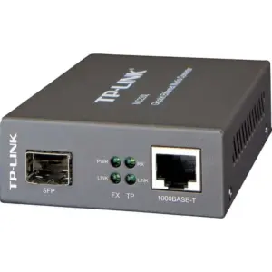 TP-Link Gigabit Ethernet Media Converter, Up to 1000Mbps RJ45 to 1000Mbps SFP Slot Supporting MiniGBIC Modules | MC220L