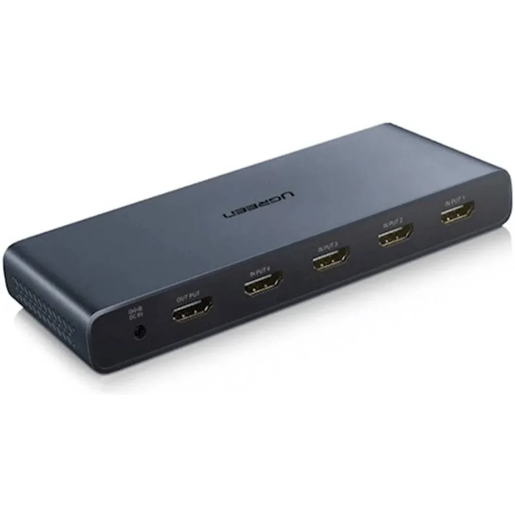 UGREEN CM201 4-in-1 HDMI Splitter Quad Multi-Viewer Switch, Up to 1920x1080P / 60Hz Support Resolution, HDCP1.2 Version, Black | 50745