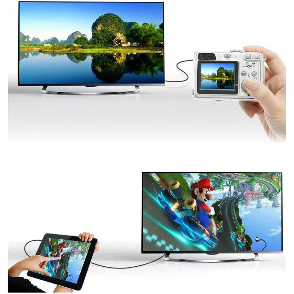 UGREEN 20137 Mini HDMI Male to HDMI Female Cable 22CM Adapter, Up to 4K/60Hz Max Resolution, Real 3D Effect, Transmission Speed 10Gbps, Audio-Video Sync, Black | 20137 - Image 8