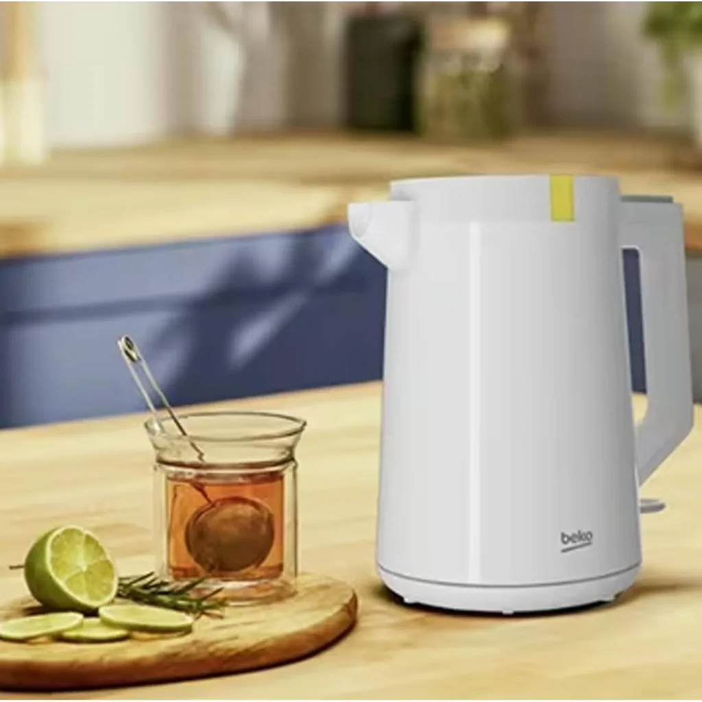 Beko WKM4215W Electric Kettle 1.7L, 2200W, LED warning, Heat storage function, Dry-boil Protection, 360 degree rotating base, Wireless use, Auto Shut-off - White - Image 7