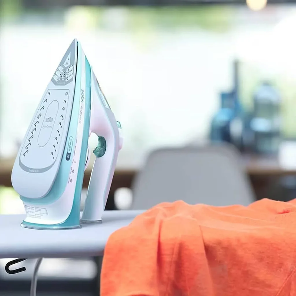 Braun TexStyle 5 Steam Iron, FreeGlide 3D Technology, 2700 Watts, SuperCeramic Coating, Precision Tip, Anti-Drip, 300ml Water Capacity, SI 5017 Green - Image 8