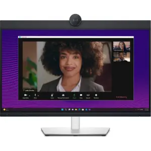 Dell P2724DEB Video Conferencing Monitor, 27" QHD IPS Display, 60Hz Refresh Rate, 5ms (Fast GtG) Response Time, Built-In Camera, Microphone, & Speaker, 16.7M Color Display, Black/White | P2724DEB