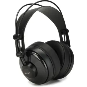 Behringer BH60 Premium 51mm Circum-Aural High-Fidelity Headphones, 3.5mm Stereo & 6.3mm Gold Plated Adapter Connector, Black | BH60