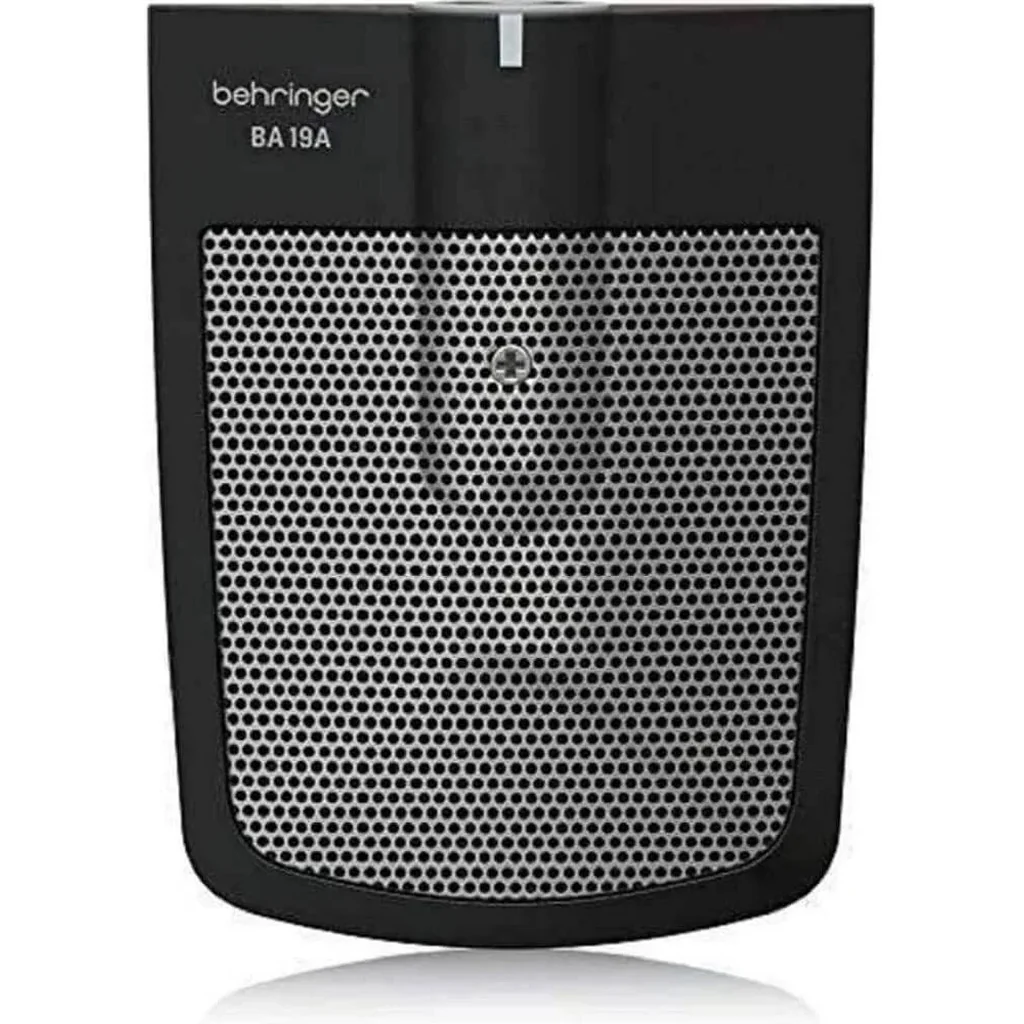Behringer BA19A Condenser Boundary Microphone, Half Cardioid Condenser Boundary Mic for Kick Drums, Integrated Preamp with Switchable EQ, XLR Phantom Power Mic | BA19A