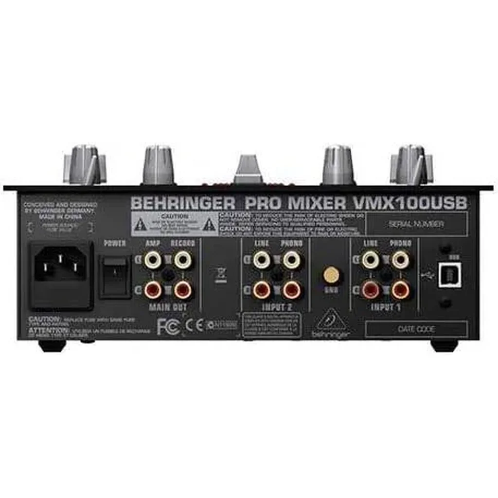 Behringer VMX100USB Professional 2-Channel DJ Mixer with USB/Audio Interface, BPM Counter and VCA Control | VMX100USB - Image 2
