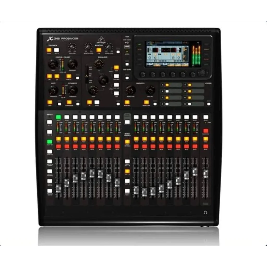 Behringer X32Producer Digital Mixing Console 40-Input, 25-Bus Rack-Mountable Mixer with MIDAS Preamps, 32-Channel USB Audio Interface, Motorized Faders & Pro Live/Studio Control System | X32PRODUCER