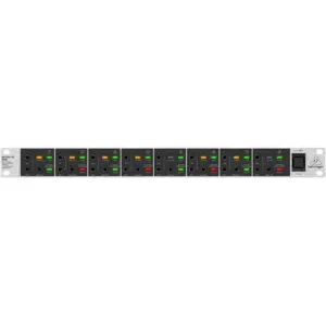Behringer Signal Direct Box, Rackable DI Box with Mains/Phantom Power, 8 Unbalanced Inputs & Outputs for Stage & Studio Connectivity | DI800V2