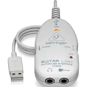 Behringer Guitar Link UCG102 Ultimate Guitar-to-USB Audio Interface, White | UCG102