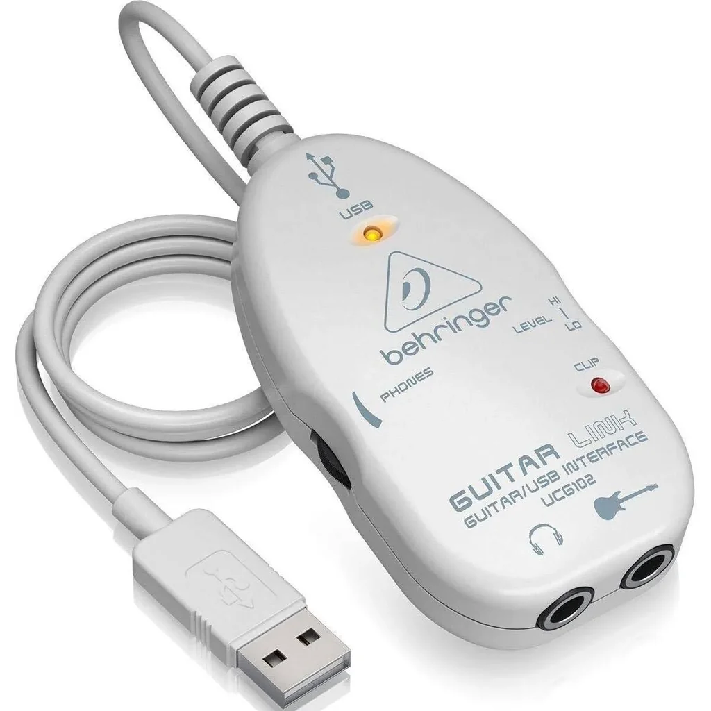 Behringer Guitar Link UCG102 Ultimate Guitar-to-USB Audio Interface, White | UCG102 - Image 2