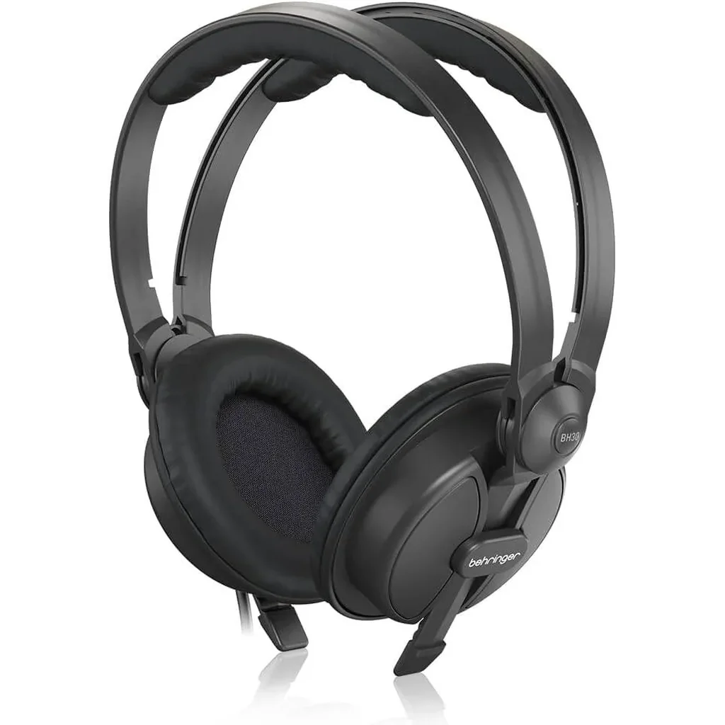 Behringer BH30 DJ Headphones, High-Grade Neodymium, 30mm Large Drivers, Ultra-Soft Ear Cushions, Wide Frequency Response (20 Hz - 22 kHz), Black | BH30 - Image 5
